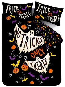 Čierne obliečky na jednolôžko 135x200 cm Halloween Trick or Treat – Catherine Lansfield