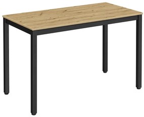 Jedálenský stôl TESSA dub artisan / čierne nohy