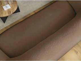 Hnedá pohovka z textílie buklé 193 cm Elina – Bobochic Paris