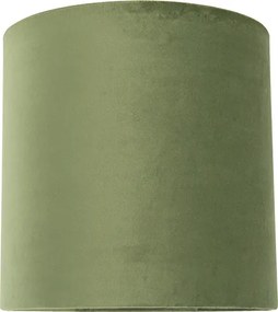 Zamatový tienidlo zelený 25/25/25 so zlatým vnútrom