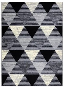 Koberec BCF BASE 3986 Geometric sivý / čierny