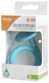 Silikónové hryzátko v tvare slimáka, Blue