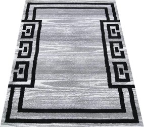 DY Sivo-čierny koberec s geometrickým vzorom Soho 04 Rozmer: 400x500 cm