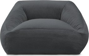 Tmavosivý sedací vak z umelej kožušiny Lilibet – Bobochic Paris