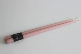 Ružová kónická sviečka XXL 2ks 40cm