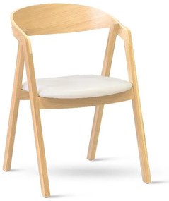 Stima stolička GURU buk s čalúneným sedákom Látka: LUX Terracotta 10