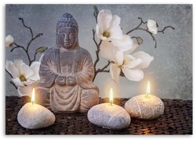 Gario Obraz na plátne Budha a sviečky Rozmery: 60 x 40 cm