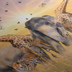 Obraz - Africké zvieratá (90x60 cm)