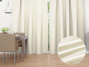 Biante Saténový záves LUX-017 Smotanový 140x190 cm