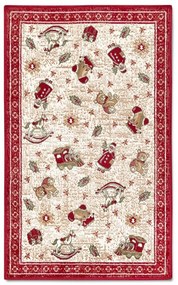 Červený koberec s vianočným motívom s prímesou bavlny 50x80 cm Toy's Delight Red Christmas – Villeroy&amp;Boch