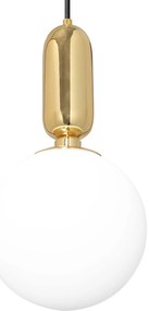 Toolight Toolight, Kovová stropná lampa sklenená APP474-1CP, zlatá, OSW-00606