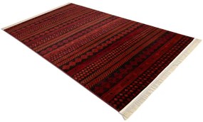 Koberec ORIENT 5132 so strapcami / orientálny, bordový / čierny