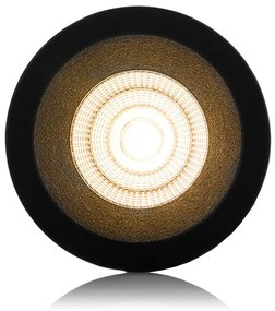 LED2 Kúpeľňové zápustné LED osvetlenie SPOT B, 9W, denná biela, okrúhle, čierne, IP44