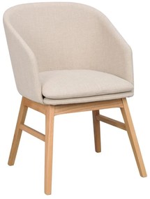 Béžové čalúnené jedálenské kreslá v súprave 2 ks Windham – Rowico