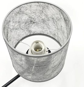 Závesný luster ROSA na reťazi, 3xE27/60W/230V, čierna/šedá