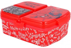 Multibox XL na desiatu Spiderman so 4 priehradkami