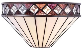 Endon 64149 - Nástenné svietidlo Tiffany FARGO 1xE14/40W/230V