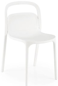 Biela plastová stolička K490