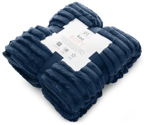 DEKA Z MIKROFLANELU SOFT 150X200 CM TMAVOMODRÁ