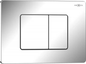 Mexen Tex 05 tlačidlo splachovacie nehrdzavejúca oceľ, lesklý chróm - 6105-03