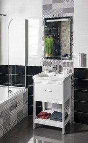 Aqualine Sapho, ETIDE umývadlová skrinka 51,5x86x44 cm, matná biela, ET515