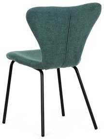 Autronic BONTEC Jedálenská stolička, modrá, látka, CT-S8010 BLUE2 Farba: Strieborná