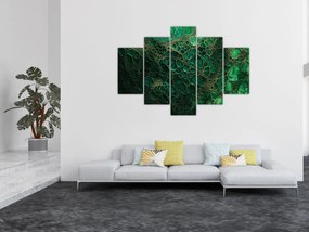 Obraz - Zelený mikroskopický záber (150x105 cm)