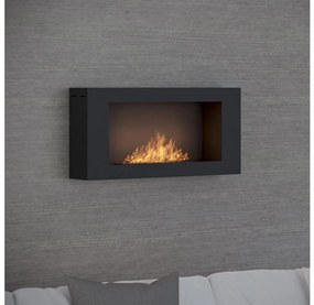 InFire - Nástenný BIO krb 44x91 cm 3kW čierna