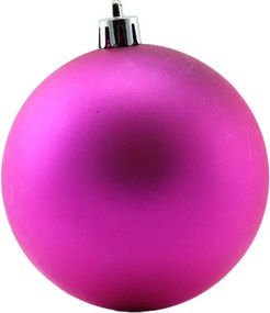 DECOLED Sada vianočných ozdôb ružové plastové gule 8 cm, 12× lesklé, 12× matné, balenie 24 ks