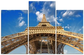 Obraz na plátne - Eiffelova veža - pohľad zdola 135C (150x100 cm)