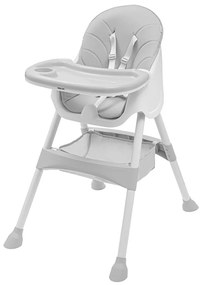 Baby Mix Jedálenská stolička Nora sivá, 51 x 43 x 27 cm