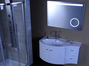 Sapho, ASTRO LED podsvietené zrkadlo 1000x700mm, kozmetické zrkadielko, MIRL4