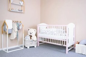 NEW BABY Detská postieľka New Baby ELSA bielo-ružová