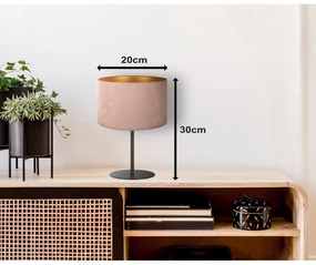 Duolla - Stolná lampa ROLLER 1xE14/15W/230V pr. 20 cm béžová/zlatá