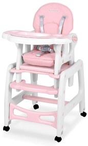 Detská jedálenská stolička Sinco 5v1 | ružová