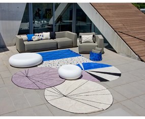 Krémový prateľný ručne tkaný bavlnený okrúhly koberec ø 160 cm Trace Beige – Lorena Canals