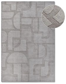 Sivý ručne tkaný vlnený koberec 190x280 cm Alexis – Villeroy&amp;Boch