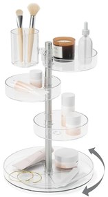 Otočný plastový kúpeľňový organizér na kozmetiku Pirouette – Umbra