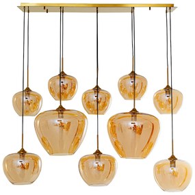 Sphere visiaca lampa jantárová