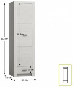 Tempo Kondela Skriňa, jaseň biely, INFINITY I-02