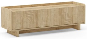TV stolík v dekore duba v prírodnej farbe 140x45x40 cm Daira – Marckeric