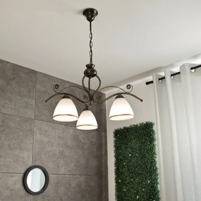 Luster na reťazi RETRO II 3xE27/60W/230V