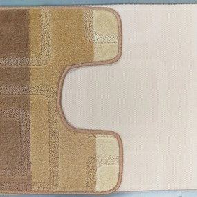 DY Kúpeľňová sada koberčekov s výrezom Montana 04N - béžová