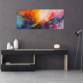 Obraz - Farebná abstrakcia (120x50 cm)