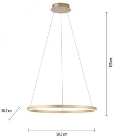 Leuchten Direkt 15394-60 - LED Stmievateľný luster na lanku RITUS LED/28W/230V