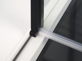Polysan Polysan, ZOOM LINE BLACK štvorcová sprchová zástena 900x900mm, číre sklo, ZL5415B