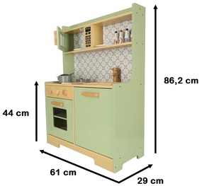 KIK Mätová drevená kuchynka z MDF pre deti