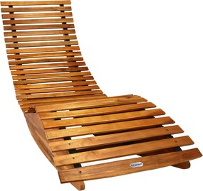 Záhradné ergonomické lehátko - agát