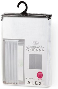 ZÁCLONA NA PÁSKE ALEXI 140X280 CM BIELA
