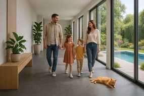 Egibi, Vinylová podlaha samolepiaca Canadian Design Betón šedý Peel & Stick, 609,6 x 304,8 mm